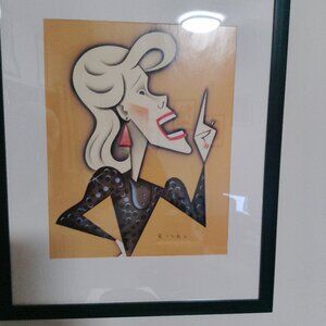 Joan Rivers  caricature by Risko